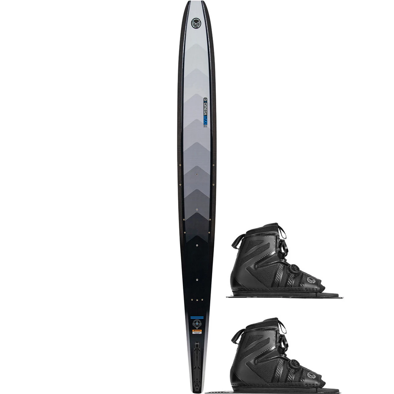 HO Carbon Omega Max Water Ski W/ Double Stance 130 ATOP Bindings - 2023 1 HO Carbon Omega Max Water Ski W/ Double Stance 130 ATOP Bindings - 2023