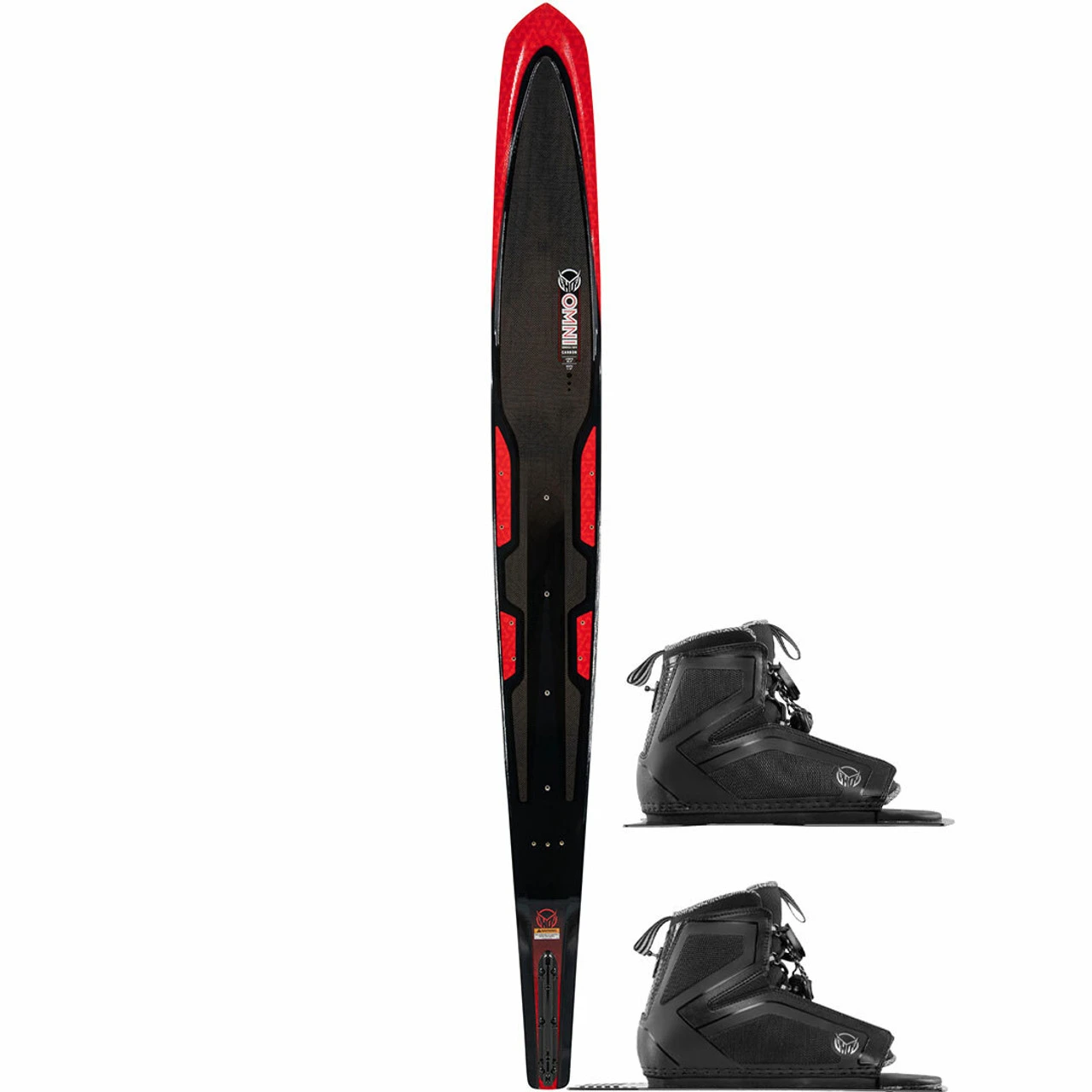 HO Carbon Omni Wide Water Ski W/ Double Stance 110 Bindings - 2022 1 HO Carbon Omni Wide Water Ski W/ Double Stance 110 Bindings - 2022