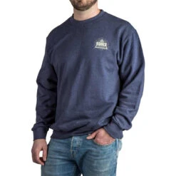 Ronix Game Changer Crew Neck Sweatshirt - Heather Navy -Radar Shop 2023 RONIX SOFTGOODS GAME CHANGER CREW MODEL 1 19709.1665601711