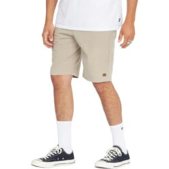 Billabong Crossfire Slub Submersible Shorts 21" -Radar Shop Billabong Crossfire Slub Hybrid Boardshorts Light Khaki Alternate 5 86773.1674852632