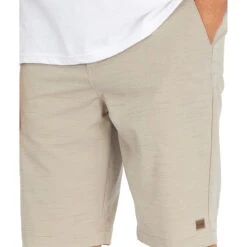Billabong Crossfire Slub Submersible Shorts 21" -Radar Shop Billabong Crossfire Slub Hybrid Boardshorts Light Khaki Alternate 6 62052.1674852632
