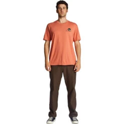 Billabong Sunset SS T-Shirt -Radar Shop Billabong Sunset Short Sleeve Tee Shirt Coral Alternate 2 65098.1674852737