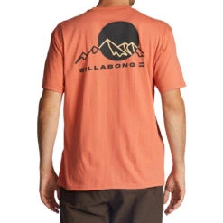Billabong Sunset SS T-Shirt -Radar Shop Billabong Sunset Short Sleeve Tee Shirt Coral Alternate 3 90139.1674847172