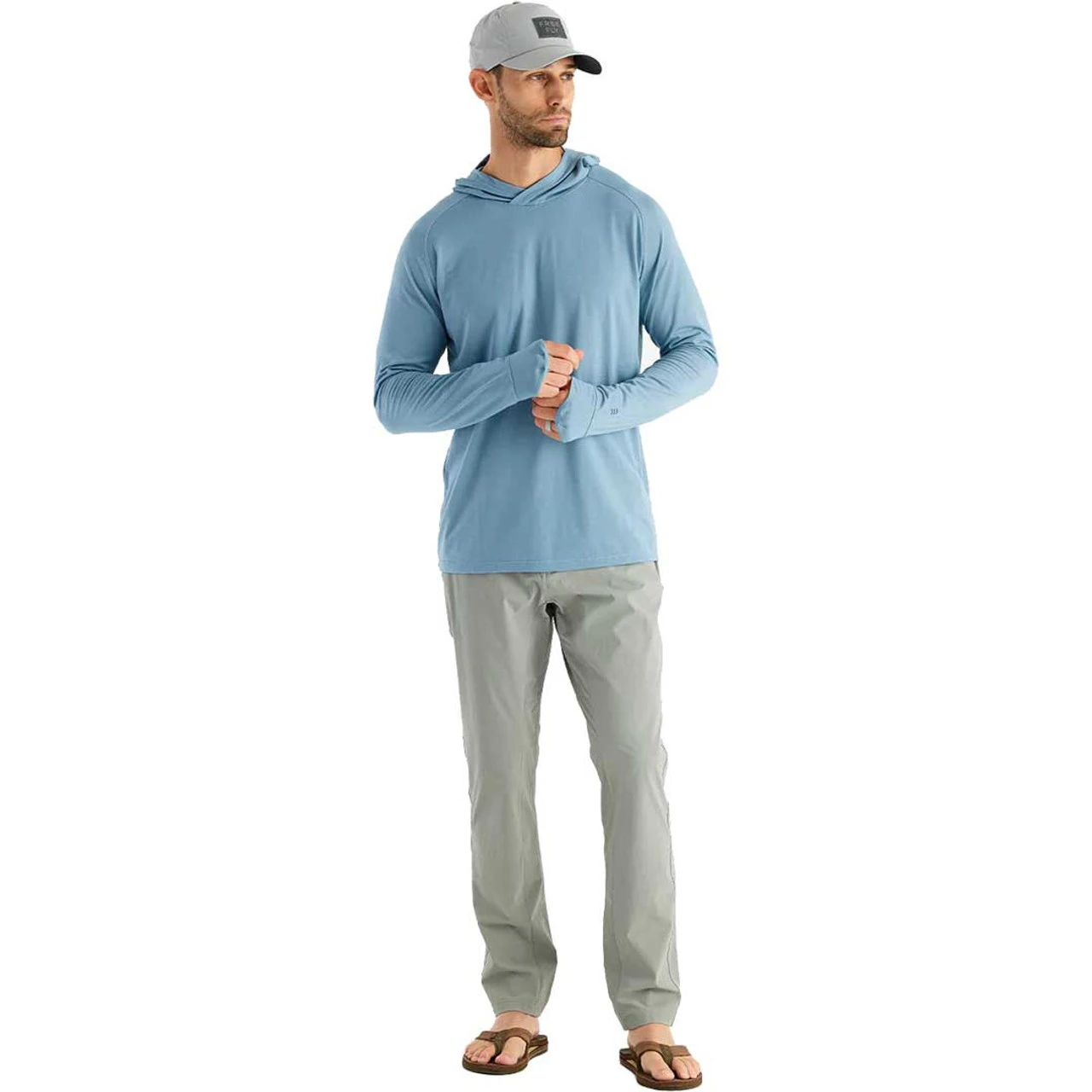 Free Fly Men's Clearwater Hoodie - Blue Fog 3 Free Fly Men's Clearwater Hoodie - Blue Fog - Image 3