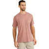 Free Fly Men's Bamboo Flex Pocket Tee - Heather Brick
