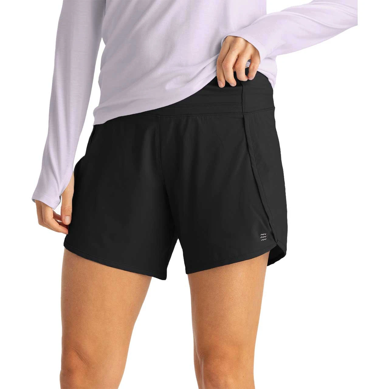 Free Fly Women's Bamboo-Lined Breeze Short - Black 1 Free Fly Women's Bamboo-Lined Breeze Short - Black