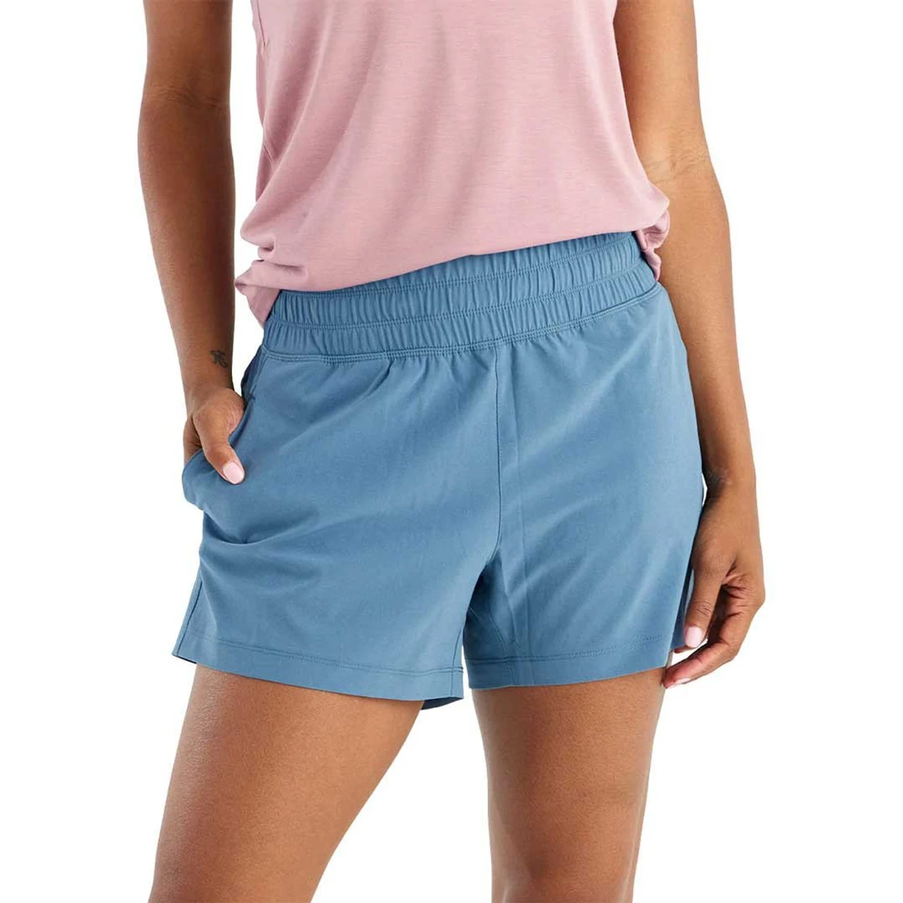 Free Fly Women's Pull-On Breeze Short - Pacific Blue 1 Free Fly Women's Pull-On Breeze Short - Pacific Blue