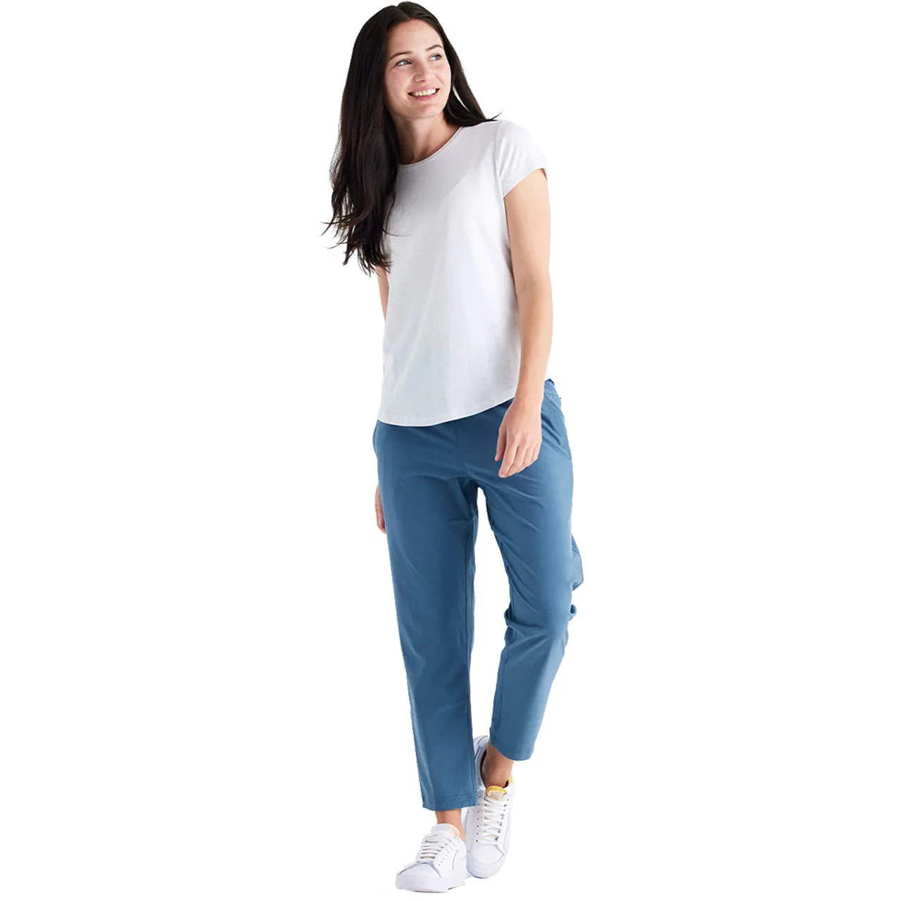 Free Fly Women's Bamboo Current Tee - Heather Bright White 1 Free Fly Women's Bamboo Current Tee - Heather Bright White