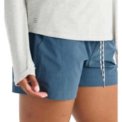 Free Fly Women's Latitude Short - Blue Dusk -Radar Shop Free Fly Apparel Womens latitude short blue dusk Front 31787.1678907519