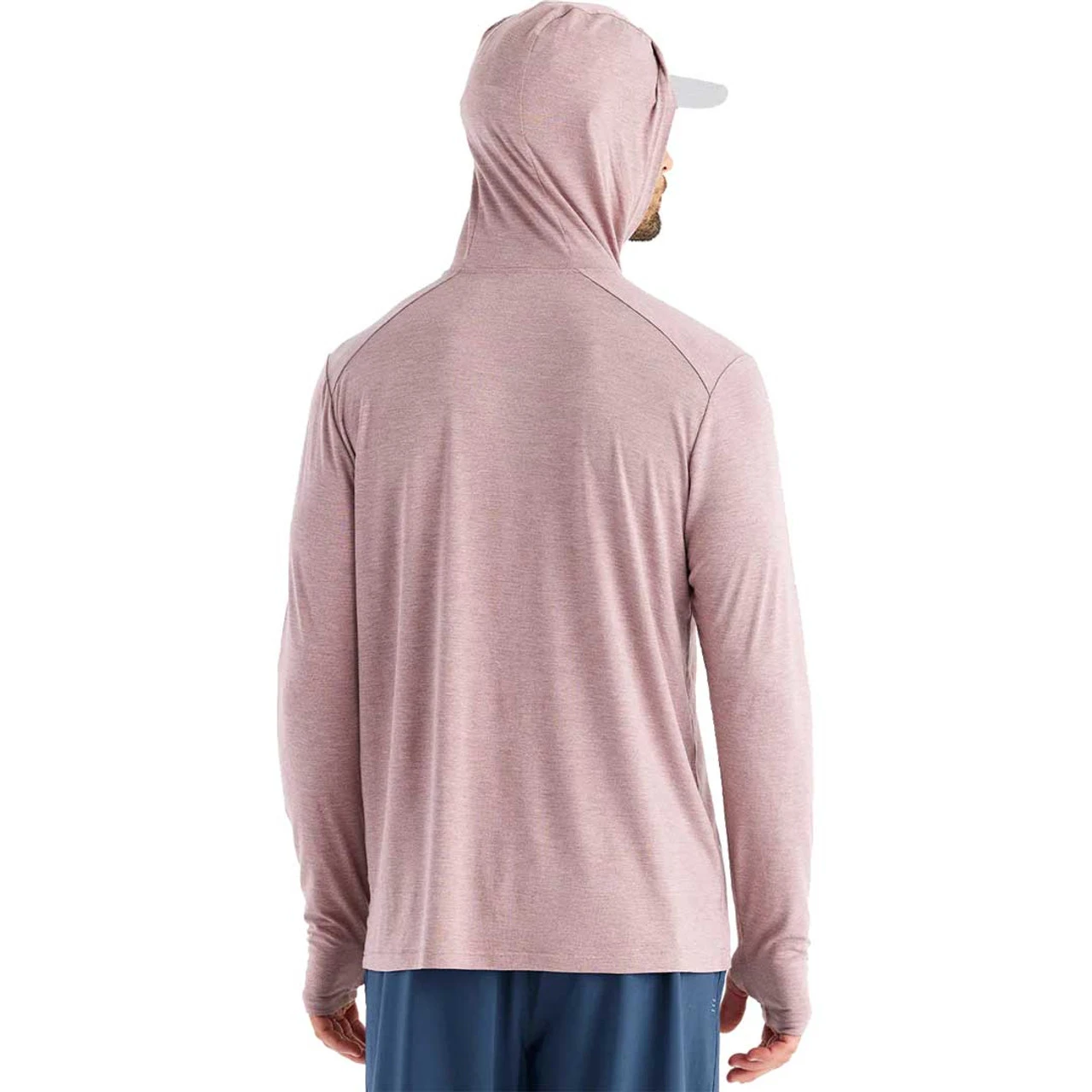 Free Fly Men's Bamboo Shade Hoodie - Heather Adobe Red 2 Free Fly Men's Bamboo Shade Hoodie - Heather Adobe Red - Image 2
