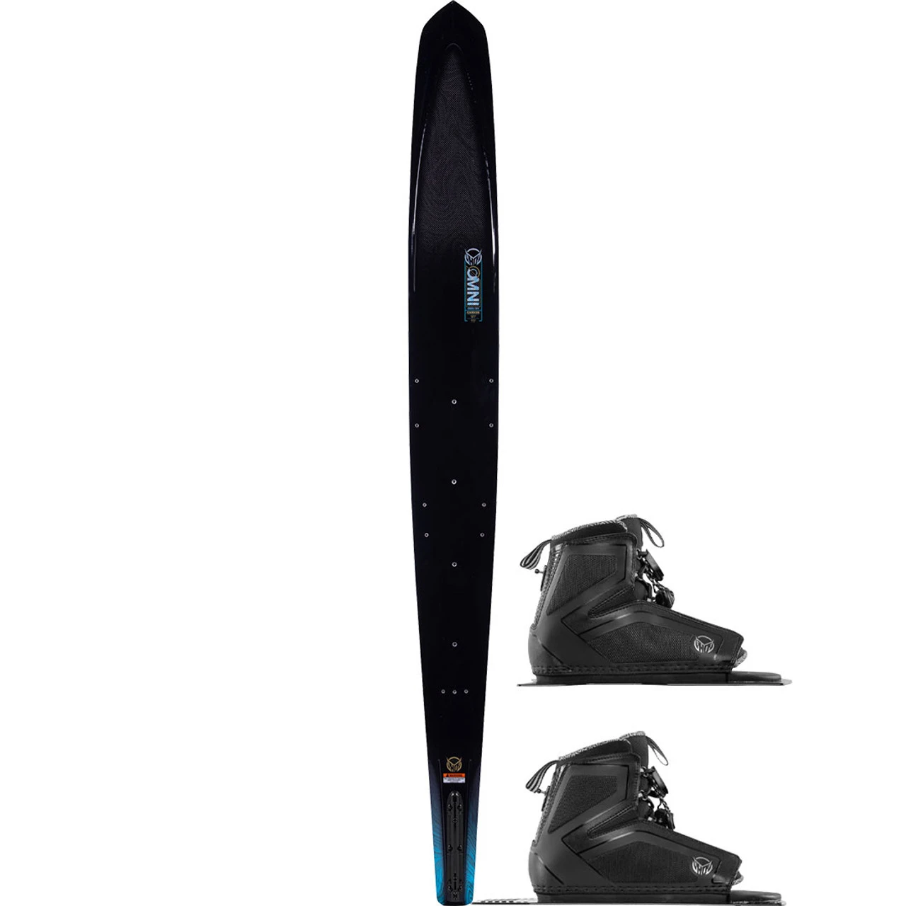 HO Carbon Omni Water Ski W/ Double Stance 110 Bindings - 2023 1 HO Carbon Omni Water Ski W/ Double Stance 110 Bindings - 2023