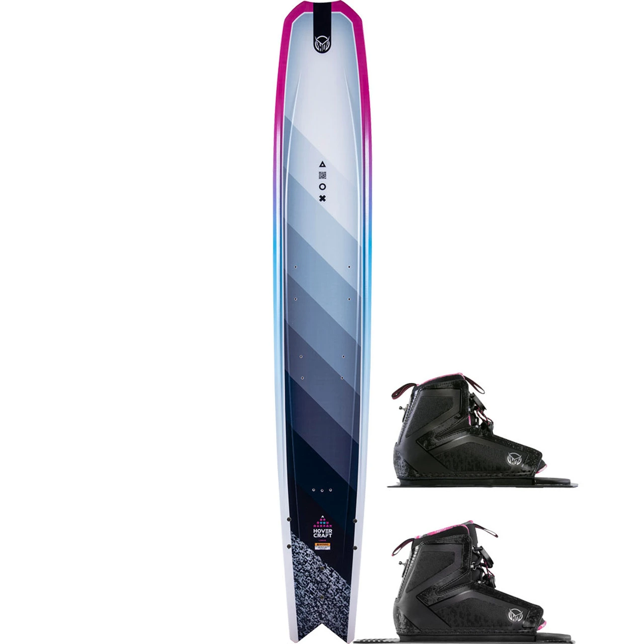 HO Hovercraft Water Ski W/ Double Women's Stance 110 Bindings - 2023 - Pink 1 HO Hovercraft Water Ski W/ Double Women's Stance 110 Bindings - 2023 - Pink