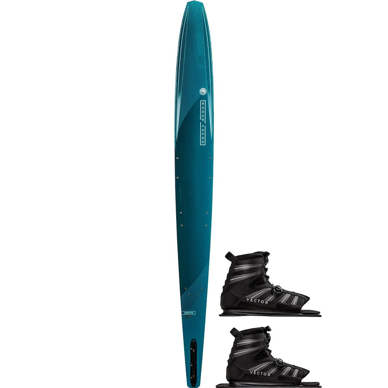 Radar Vapor Graphite Water Ski W/ Double BOA Vector - 2023 1 Radar Vapor Graphite Water Ski W/ Double BOA Vector - 2023