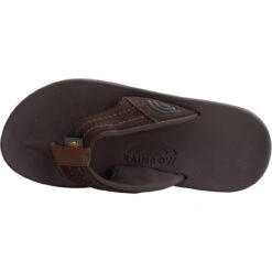 Rainbow East Cape Sandal With Suede Strap - Dark Brown -Radar Shop Rainbow Eastcape Molded Rubber Sandal Top 90827.1656424799