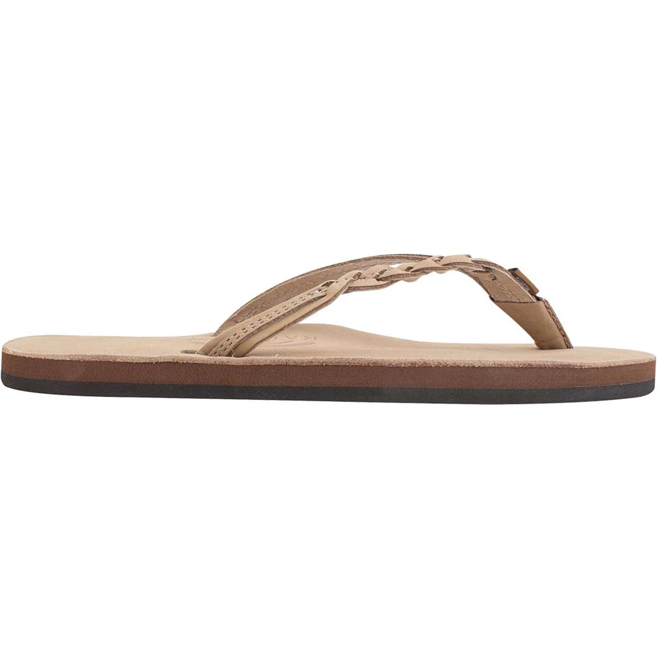 Rainbow Flirty Braidy Ladies Single Layer Premier Leather Sandal With Arch Support - Sierra Brown 4 Rainbow Flirty Braidy Ladies Single Layer Premier Leather Sandal With Arch Support - Sierra Brown - Image 4