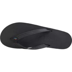 Rainbow Ladies Single Layer Classic Leather Sandal With Arch Support - Black -Radar Shop Rainbow Ladies Single Layer Classic Leather Sandal Narrow Strap Black Top 02479.1656448882