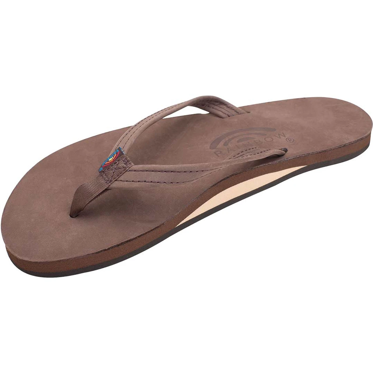 Rainbow Ladies Single Layer Premier Leather Sandal With Arch Support - Expresso 1 Rainbow Ladies Single Layer Premier Leather Sandal With Arch Support - Expresso