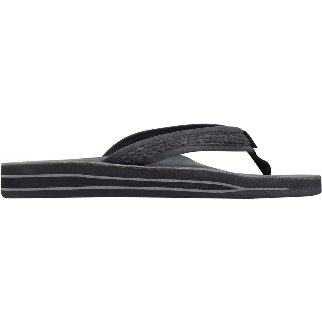 Rainbow Willow Ladies Double Layer Premier Leather Sandal With Arch Support - Black 4 Rainbow Willow Ladies Double Layer Premier Leather Sandal With Arch Support - Black - Image 4