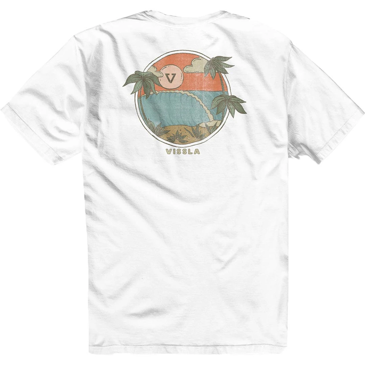 Vissla Hideaway Premium Pocket Tee - White 2 Vissla Hideaway Premium Pocket Tee - White - Image 2