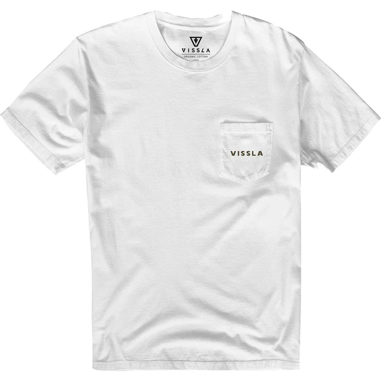 Vissla Hideaway Premium Pocket Tee - White 1 Vissla Hideaway Premium Pocket Tee - White